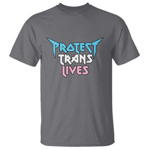 Protect Trans Lives T Shirt Heavy Metal TS10 Charcoal Print Your Wear