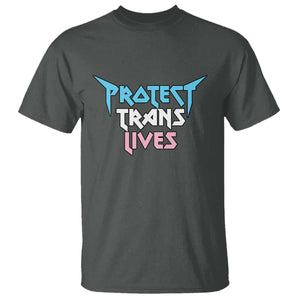 Protect Trans Lives T Shirt Heavy Metal TS10 Dark Heather Print Your Wear