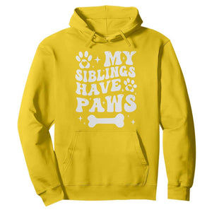Protected By Dog Hoodie My Siblings Have Paws Funny Baby Shower Gift TS10 Daisy Print Your Wear