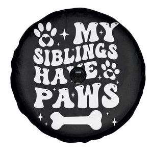 Protected By Dog Spare Tire Cover My Siblings Have Paws Funny Baby Shower Gift TS10 Print Your Wear