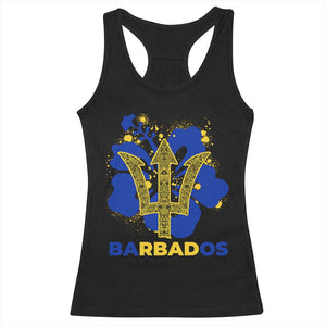 Proud Barbados Bajan Barbadian Flag Roots Racerback Tank Top TS11 Black Print Your Wear