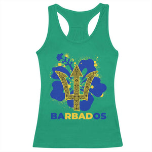 Proud Barbados Bajan Barbadian Flag Roots Racerback Tank Top TS11 Irish Green Print Your Wear