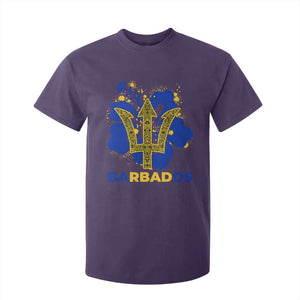 Proud Barbados Bajan Barbadian Flag Roots T Shirt For Kid TS11 Purple Print Your Wear