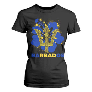 Proud Barbados Bajan Barbadian Flag Roots T Shirt For Women TS11 Black Print Your Wear