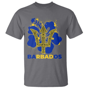 Proud Barbados Bajan Barbadian Flag Roots T Shirt TS11 Charcoal Print Your Wear