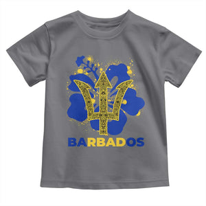 Proud Barbados Bajan Barbadian Flag Roots Toddler T Shirt TS11 Charcoal Print Your Wear