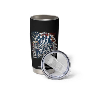 Proud Descendant American Revolution Tumbler Cup 1775 to 1783 Patriotic Heritage TS02 Print Your Wear