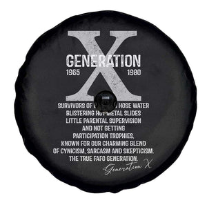 Proud Gen X 1965 to 1980 Spare Tire Cover Vintage Generation X TS11 Print Your Wear