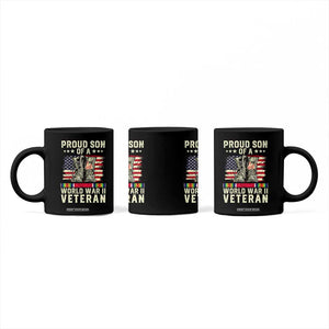 Proud Son Of World War 2 Veteran Coffee Mug WWII Vet Pride TS02 Print Your Wear