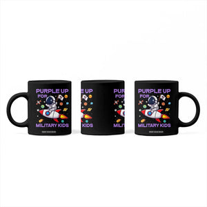 Purple Up For Military Kids Coffee Mug Military Child Month Astronaut Funny TS10 Print Your Wear