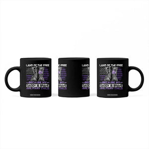 Purple Up For Military Kids Coffee Mug Military Child Month My Daddy Is Brave TS10 Print Your Wear