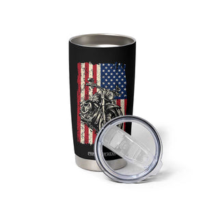 Real Grandpas Ride Motorcycles Tumbler Cup Some Grandpas Play Bingon American Flag TB10 Print Your Wear