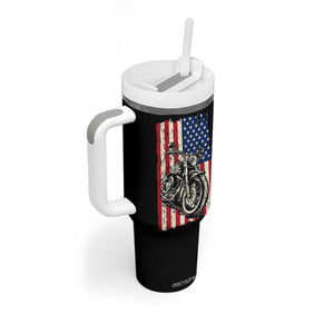 Real Grandpas Ride Motorcycles Tumbler With Handle Some Grandpas Play Bingon American Flag TB10 Print Your Wear