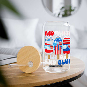 Red White Blue Popsicle 4th of July Glass Can Patriotic USA Flag TS10 Print Your Wear