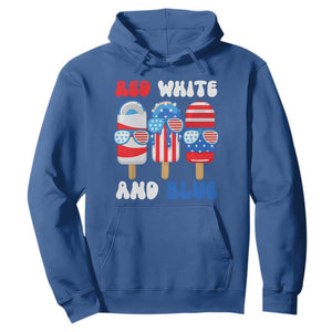 Red White Blue Popsicle 4th of July Hoodie Patriotic USA Flag TS10 Royal Blue Print Your Wear