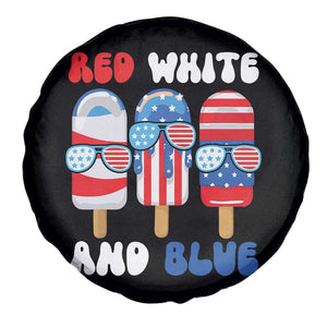 Red White Blue Popsicle 4th of July Spare Tire Cover Patriotic USA Flag TS10 Print Your Wear