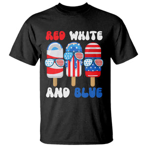 Red White Blue Popsicle 4th of July T Shirt Patriotic USA Flag TS10 Black Print Your Wear