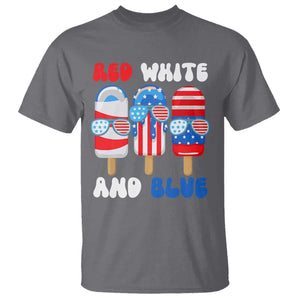 Red White Blue Popsicle 4th of July T Shirt Patriotic USA Flag TS10 Charcoal Print Your Wear