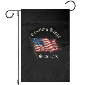 Rejecting Kings Garden Flag Since 1776 No Kings In America Retro US Flag TS10 Black Print Your Wear