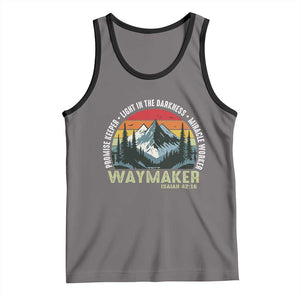 Religious Christian Waymaker Tank Top Promise Keeper Light In The Darkness Miracle Worker TS11 Deep Heather Black Print Your Wear