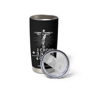 Religious Easter Tumbler Cup 1 Cross 3 Nails Forgiven Jesus Christian Faith TS02 Print Your Wear