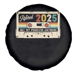 Retired 2025 Spare Tire Cover Not My Problem Anymore Retro Cassette TS10 Print Your Wear
