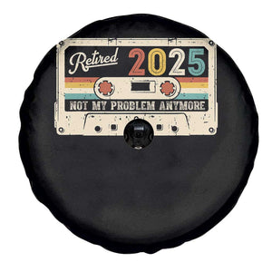 Retired 2025 Spare Tire Cover Not My Problem Anymore Retro Cassette TS10 Print Your Wear