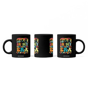 Retired Est 2025 Coffee Mug In My Retirement Era Groovy Summer Vibes TS10 Print Your Wear