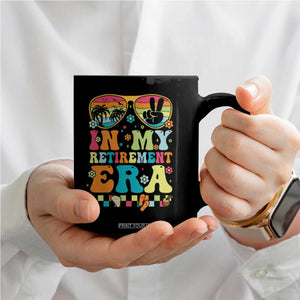 Retired Est 2025 Coffee Mug In My Retirement Era Groovy Summer Vibes TS10 Print Your Wear