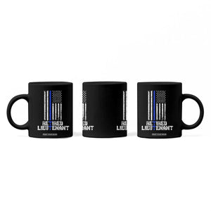 Retired Police Lieutenant Coffee Mug Retirement Blue Line American Flags TS10 Print Your Wear