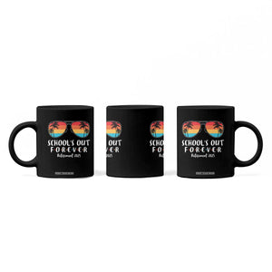 Retired Teacher 2025 Coffee Mug School's Out Forever Retirement Summer Vibes TS10 Print Your Wear