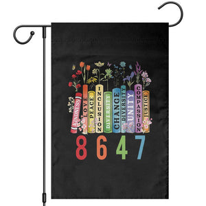 Retro 8647 Garden Flag Equal Rights Book Flower Feminist Women Rights TS10 Black Print Your Wear