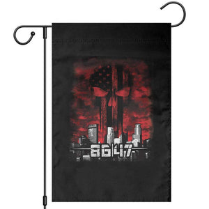 Retro 8647 Garden Flag Vintage USA American Flag Skull TS10 Black Print Your Wear