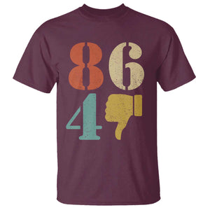 Retro 8647 T Shirt - Classic Retro Vintage 80s Style TS10 Maroon Print Your Wear