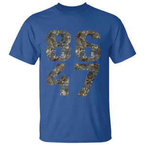 Retro 8647 T Shirt Vintage Camouflage Camo Skull TS10 Royal Blue Print Your Wear
