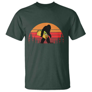 Retro Bigfoot Taco T Shirt Funny Cinco de Mayo Sasquatch Lovers TS10 Dark Forest Green Print Your Wear