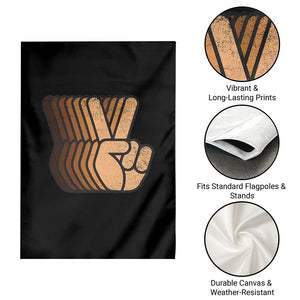 Retro Equality for All Garden Flag Peace Sign V Fingers Skin Tone Hands Vintage TS10 Print Your Wear