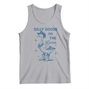 Retro Silly Goose On The Loose Tank Top 90s Aesthetic Funny Cowgirl Western TS10 Athletic Heather Print Your Wear
