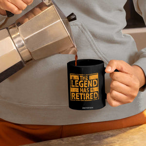 Retro The Legend Has Retired Coffee Mug Retirement Gifts TS10 Print Your Wear