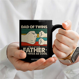 Retro Twin Dad Coffee Mug Like A Normal But Just Twice As Cool TS10 Print Your Wear