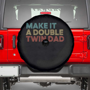 Retro Twin Dad Spare Tire Cover Make It A Double Funny Fathers Day TS10 Black Print Your Wear