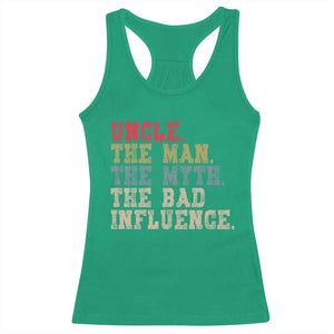 Retro Uncle Racerback Tank Top Best Funny Uncle Fathers Day TS10 Irish Green Print Your Wear