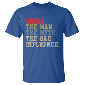 Retro Uncle T Shirt Best Funny Uncle Fathers Day TS10 Royal Blue Print Your Wear