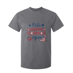 Retro Western Cowboys T Shirt For Kid Make America A Cowboy Again Country Lifestyle Rodeo TS02 Charcoal Print Your Wear