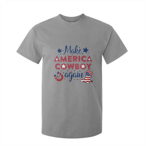 Retro Western Cowboys T Shirt For Kid Make America A Cowboy Again Country Lifestyle Rodeo TS02 Sport Gray Print Your Wear