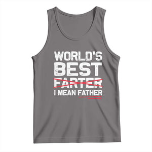 Retro World's Best Farter I Mean Father Tank Top Funny Best Dad TS10 Deep Heather Print Your Wear