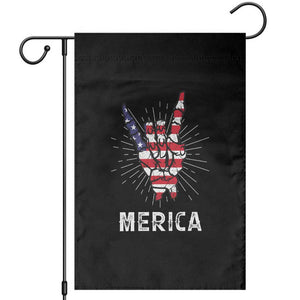 Rockin 4th Of July Garden Flag Skeleton Hand American Flag Patriotic Day TS11 Black Print Your Wear