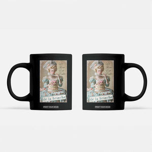 Satirical Funny History Jokes Coffee Mug Let Them Eat Cake Marie Antoinette Queen of France TS09 Black Print Your Wear