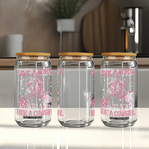 Save A Horse Ride A Cowgirl Glass Can Subtle Lesbian Cowgirl Western LGBTQ Pride Month TS10 Print Your Wear