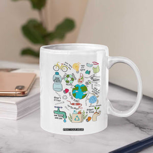 Save The Planet Coffee Mug Earth Day Protect Nature Environmental Recycling TS02 Print Your Wear